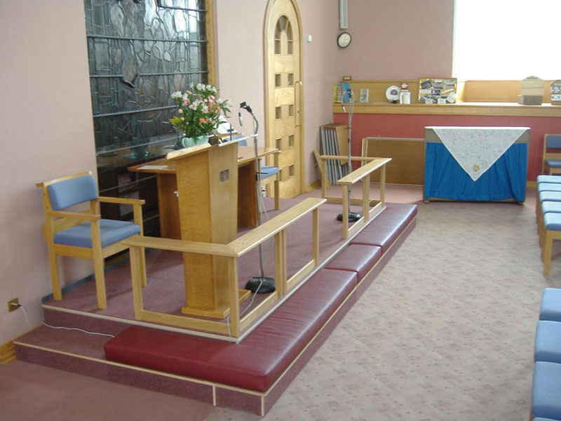 We can supply shaped Altar Rail Kneelers